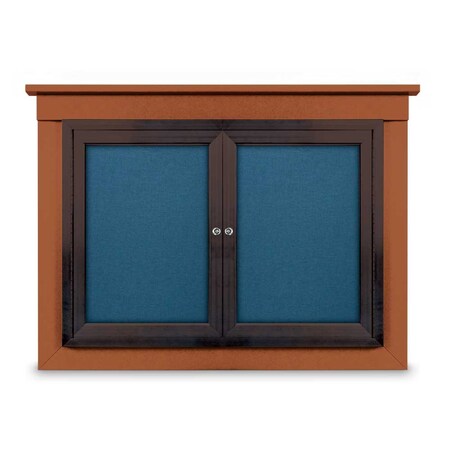 United Visual Products Letterboard, Header, Burgundy UV2621HD-WALNUT-BURGUNVL